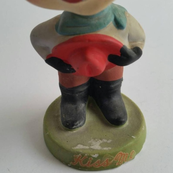 SOLD Vintage Kiss Me Bobblehead Figurine - Picture 4 of 5